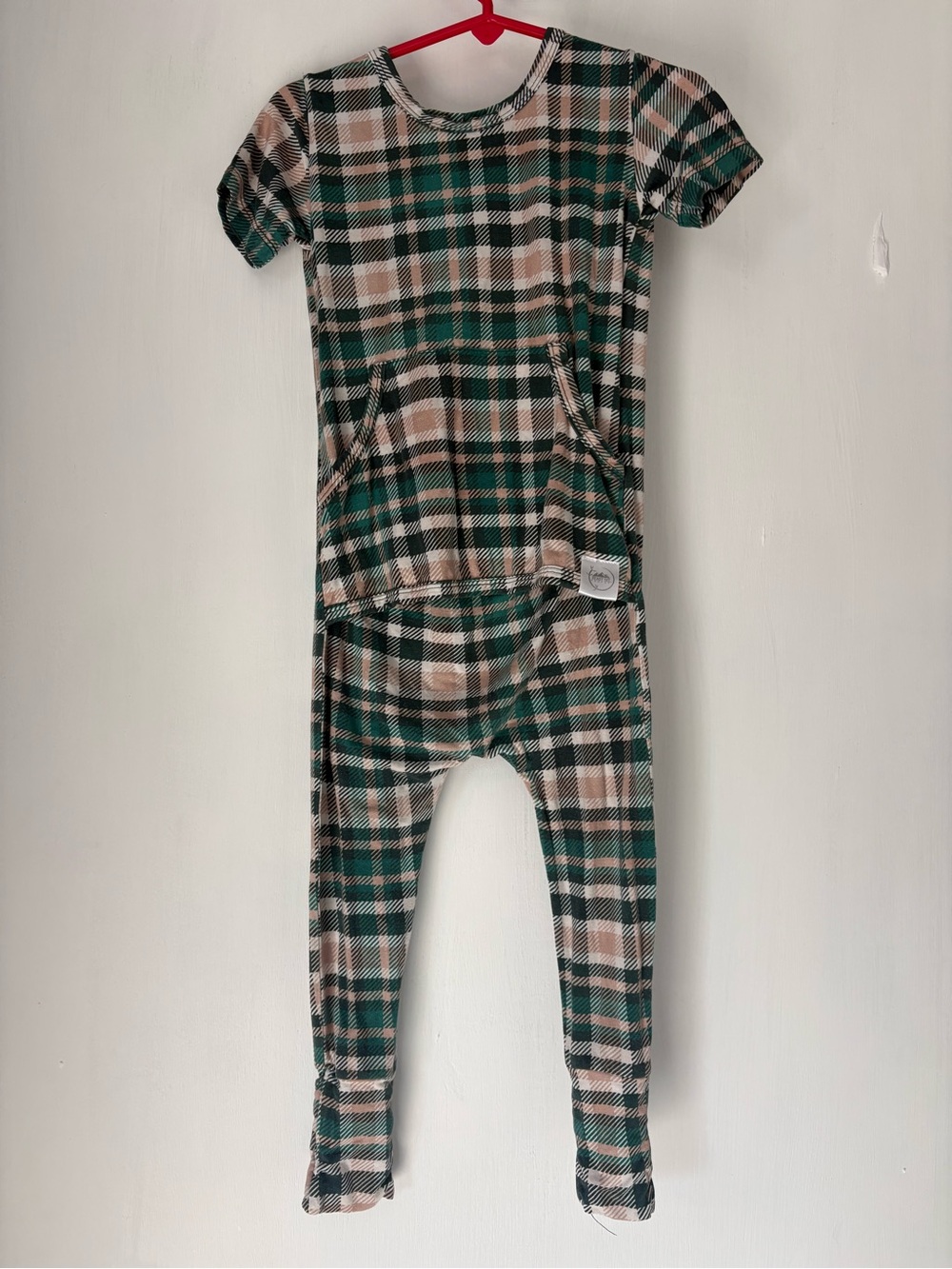 Ready Set Romper- Green/Tan- 12-24M